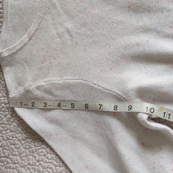 Talbot's Factory XL Speckled Knit Ruffle Hem Top - Picture 6 of 13